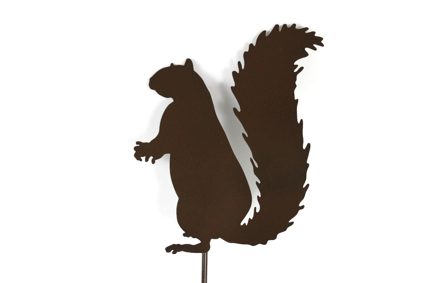 Squirrel Metal Garden Stake 23 to 33 Inches Tall