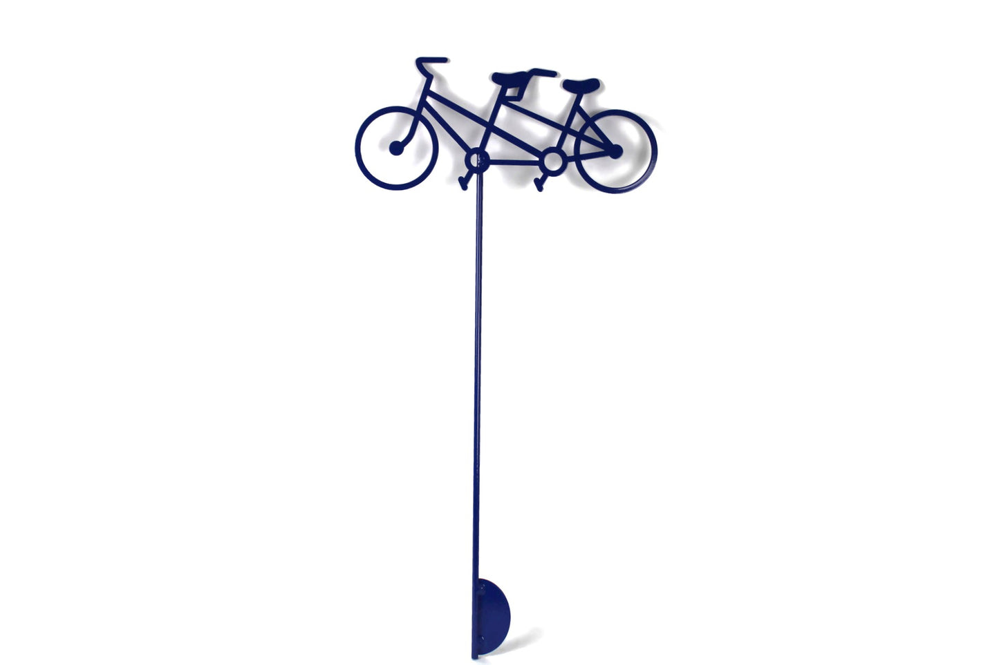Metal Tandem Bicycle Built for Two Yard Stake 21 to 28 Inches Tall