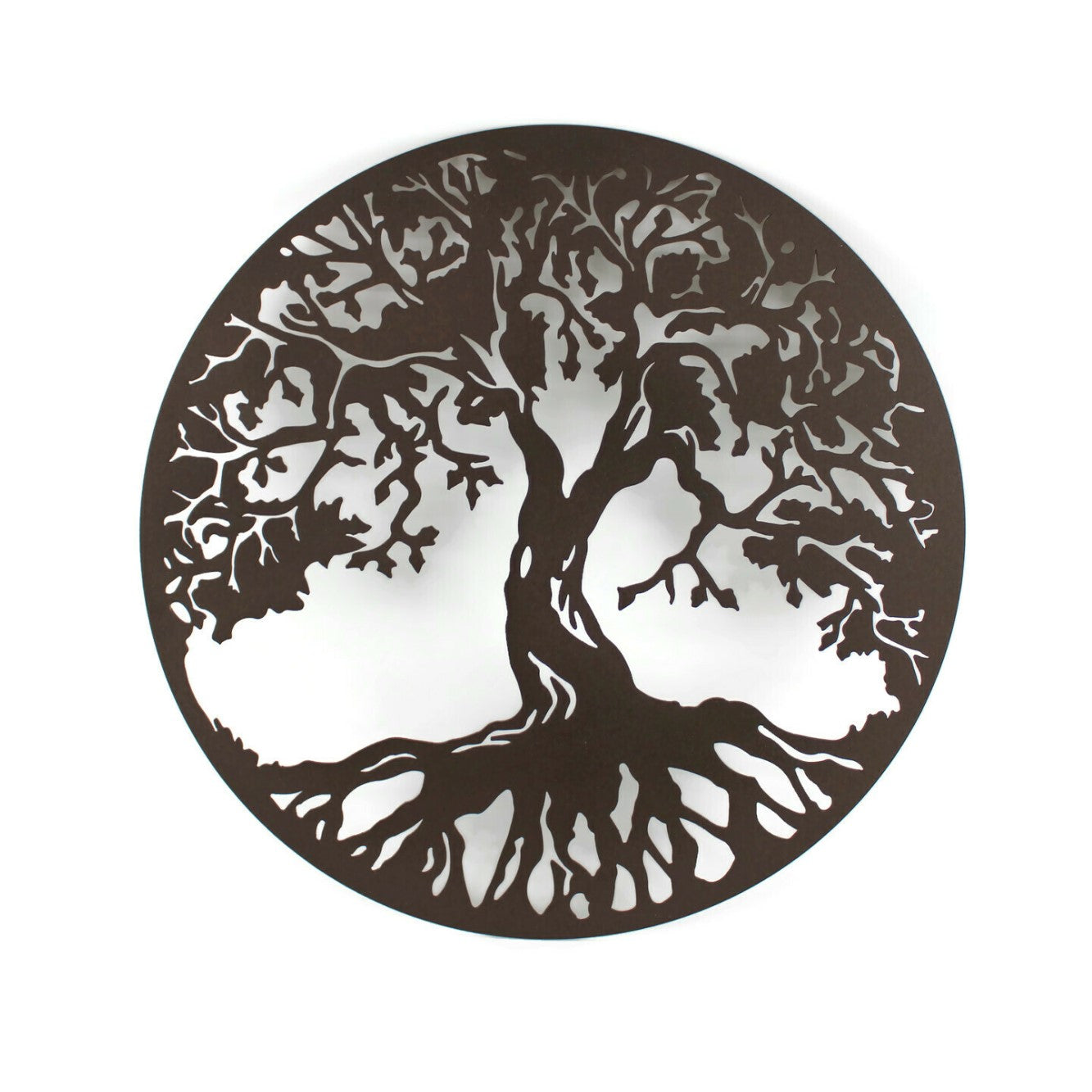 Tree of Life Round Metal Wall Art Sign 15 Inches Diameter