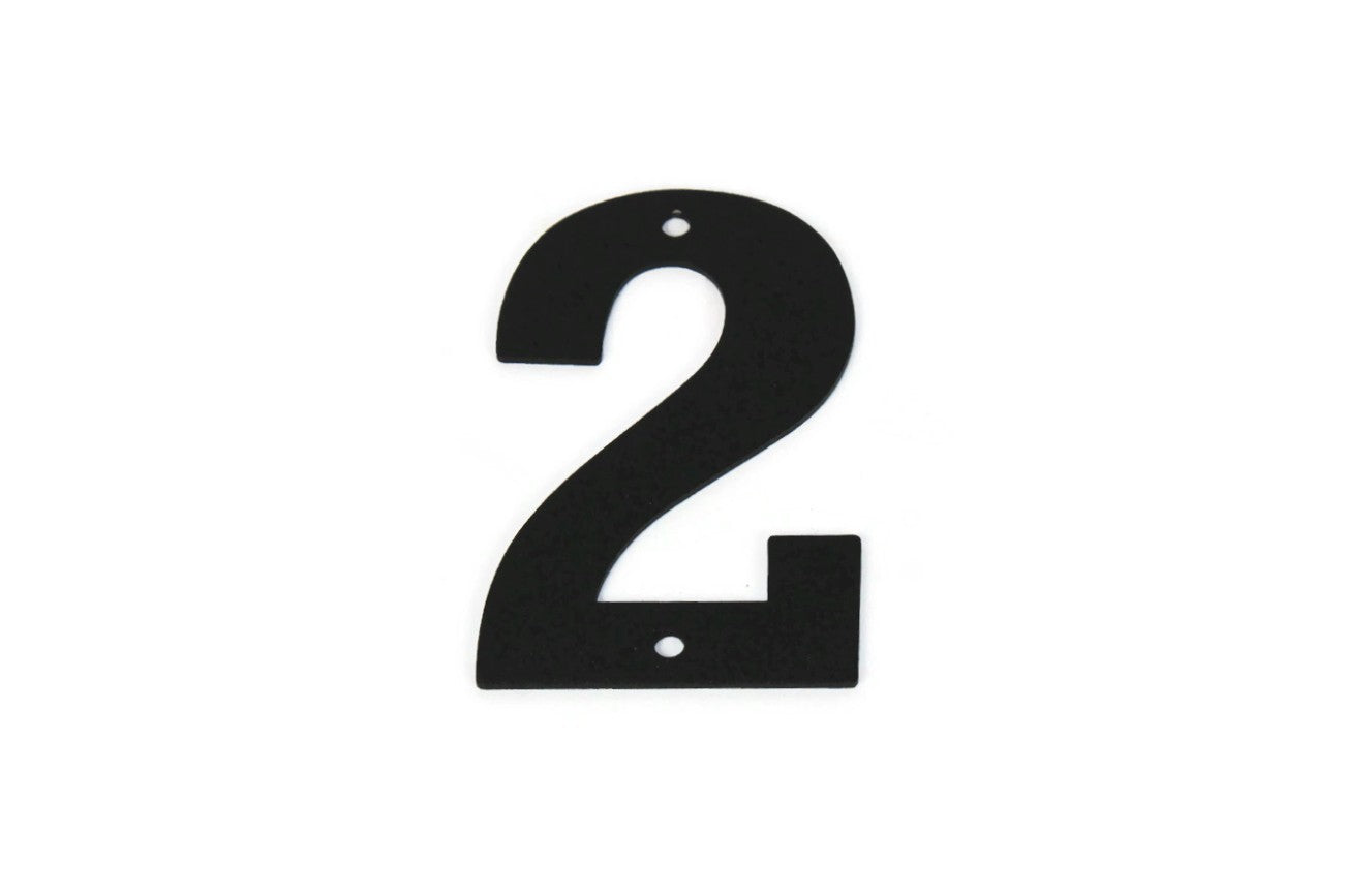 Metal Letters and Numbers Blocky Square Font 4" Tall Powder Coated