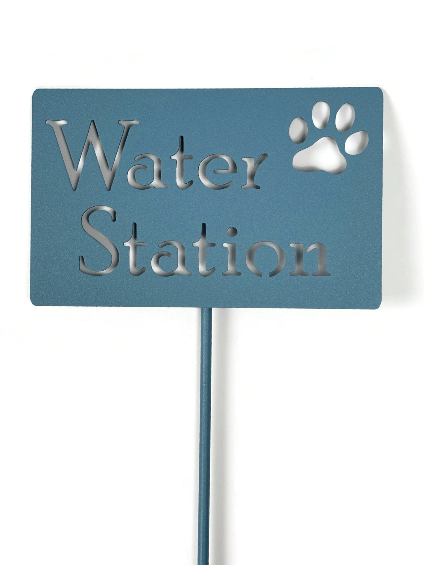 Water Station Metal Yard Sign 20 to 48 Inches Tall