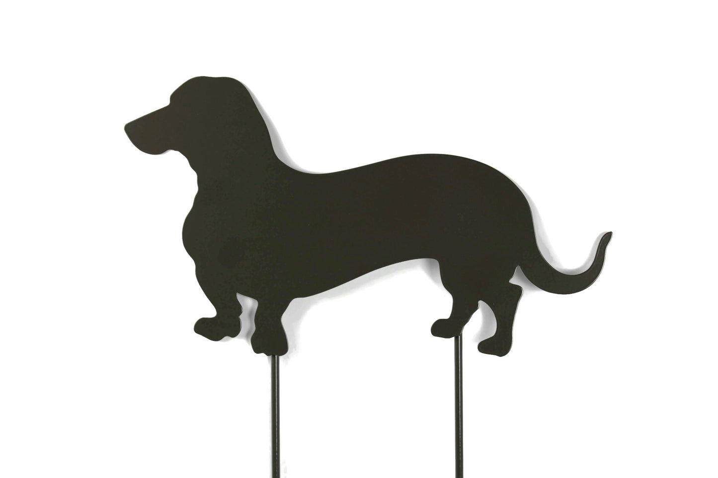 Wiener Dog Metal Yard Stake 21 to 23 Inches Tall