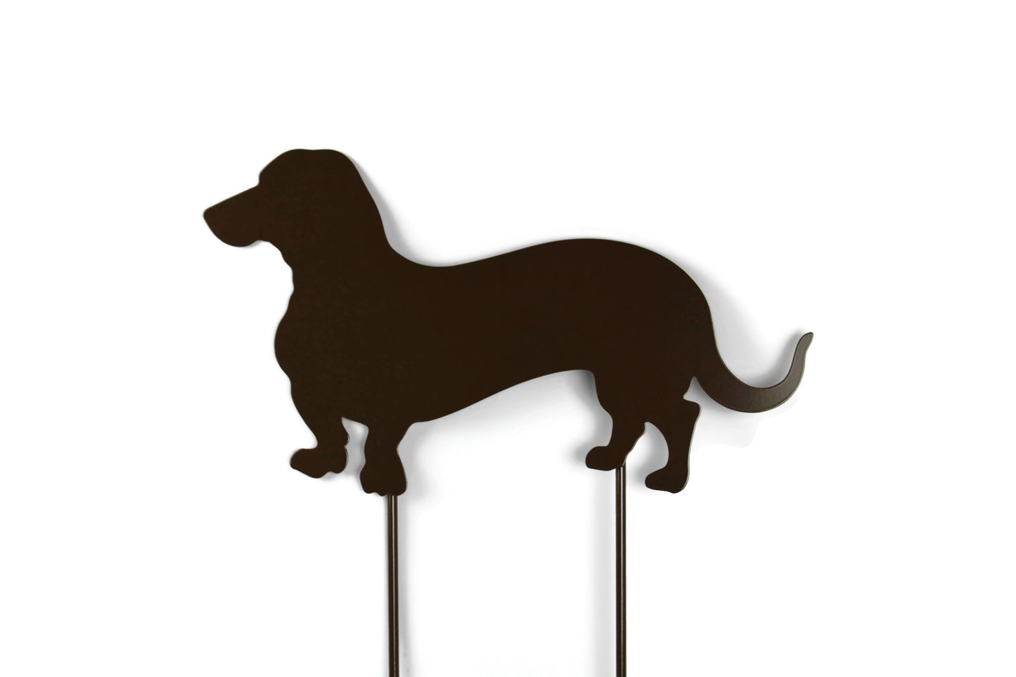 Wiener Dog Metal Yard Stake 21 to 23 Inches Tall