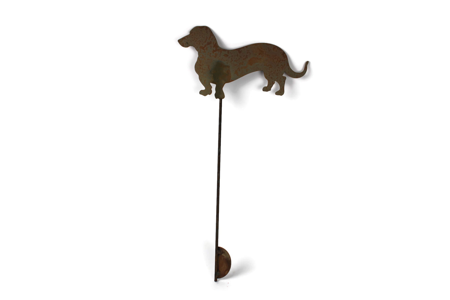 Wiener Dog Metal Yard Stake 21 to 23 Inches Tall
