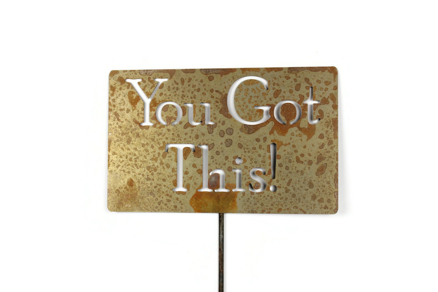You Got This! Metal Garden Stake 20 to 48 Inches Tall