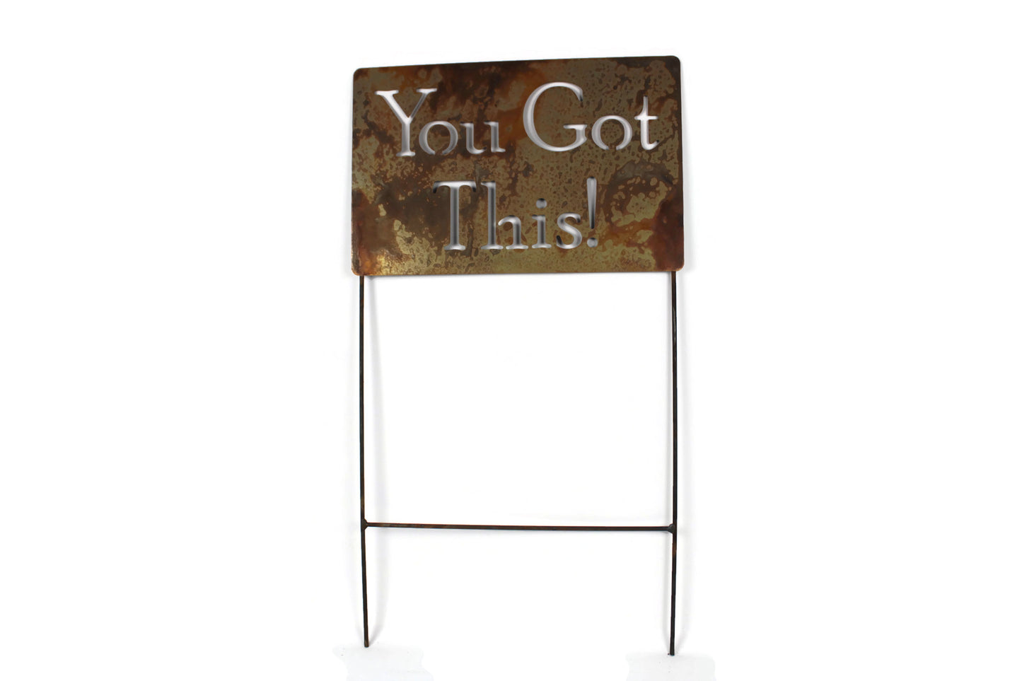 You Got This! Metal Garden Stake 20 to 48 Inches Tall