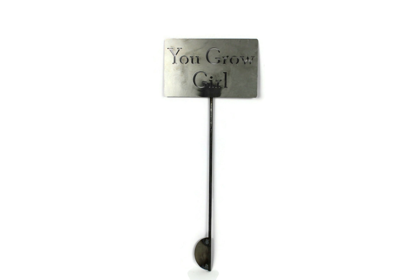 You Grow Girl Metal Garden Stake Sign 20 to 48 Inches Tall
