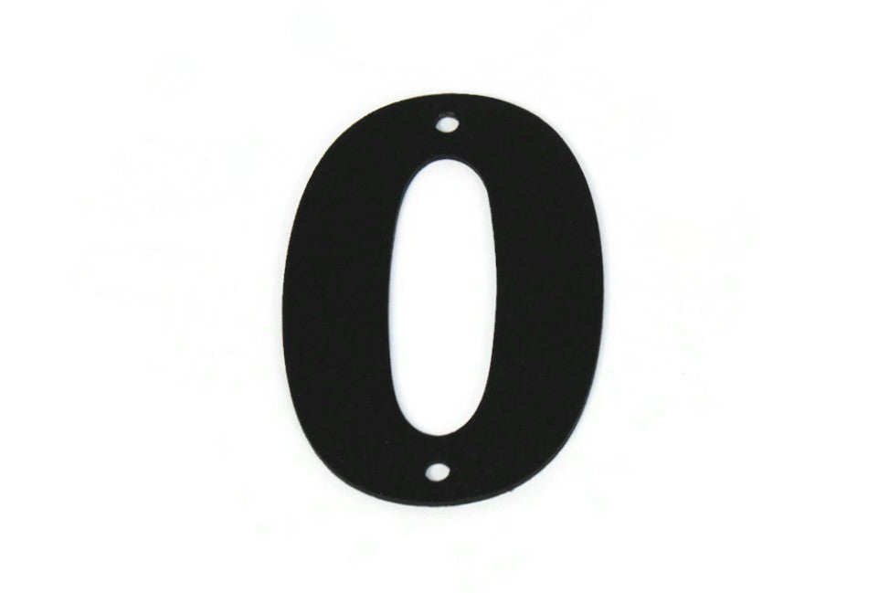 Metal Letters and Numbers Blocky Square Font 4" Tall Powder Coated