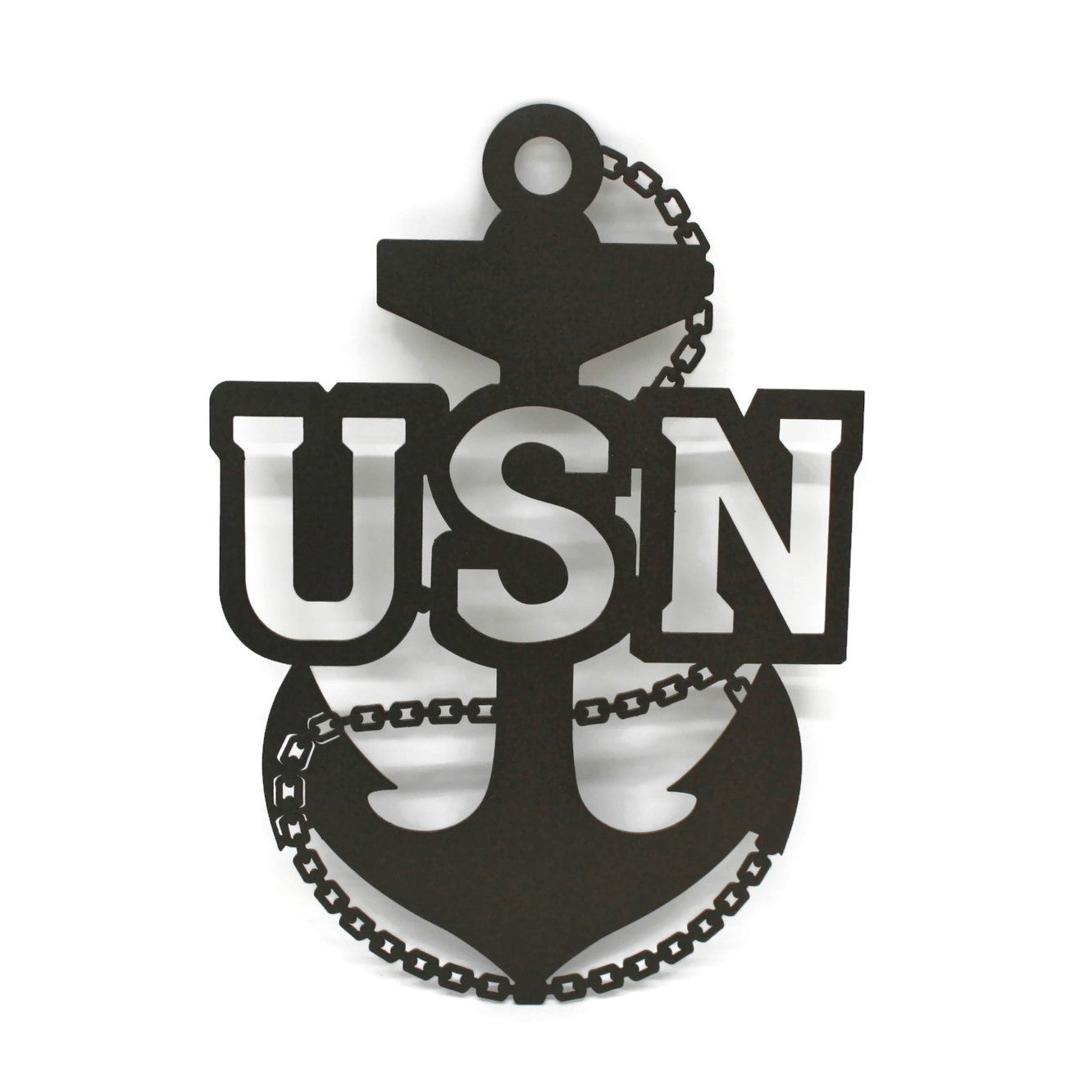 US NAVY Chief Petty Officer Fouled Anchor Metal Sign 12 Inches Tall - Officially Licensed Seller