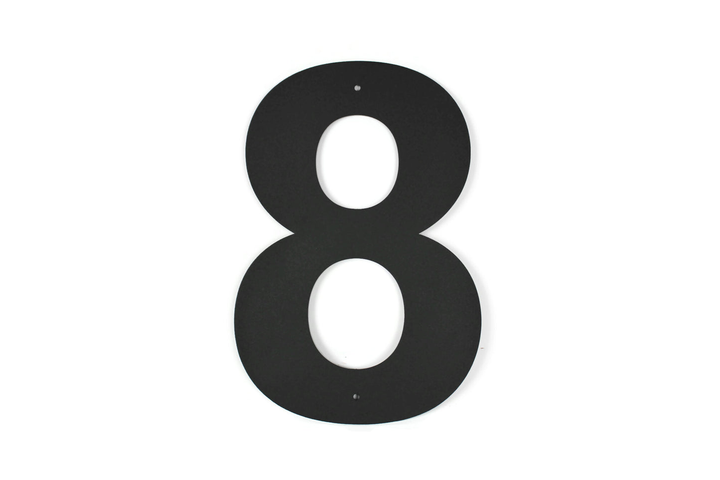 Metal Letters and Numbers Blocky Square Font 12" Tall Powder Coated