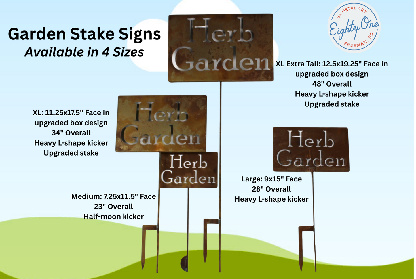 Life's a Garden. Dig it! Metal Garden Stake 20 to 48 Inches Tall