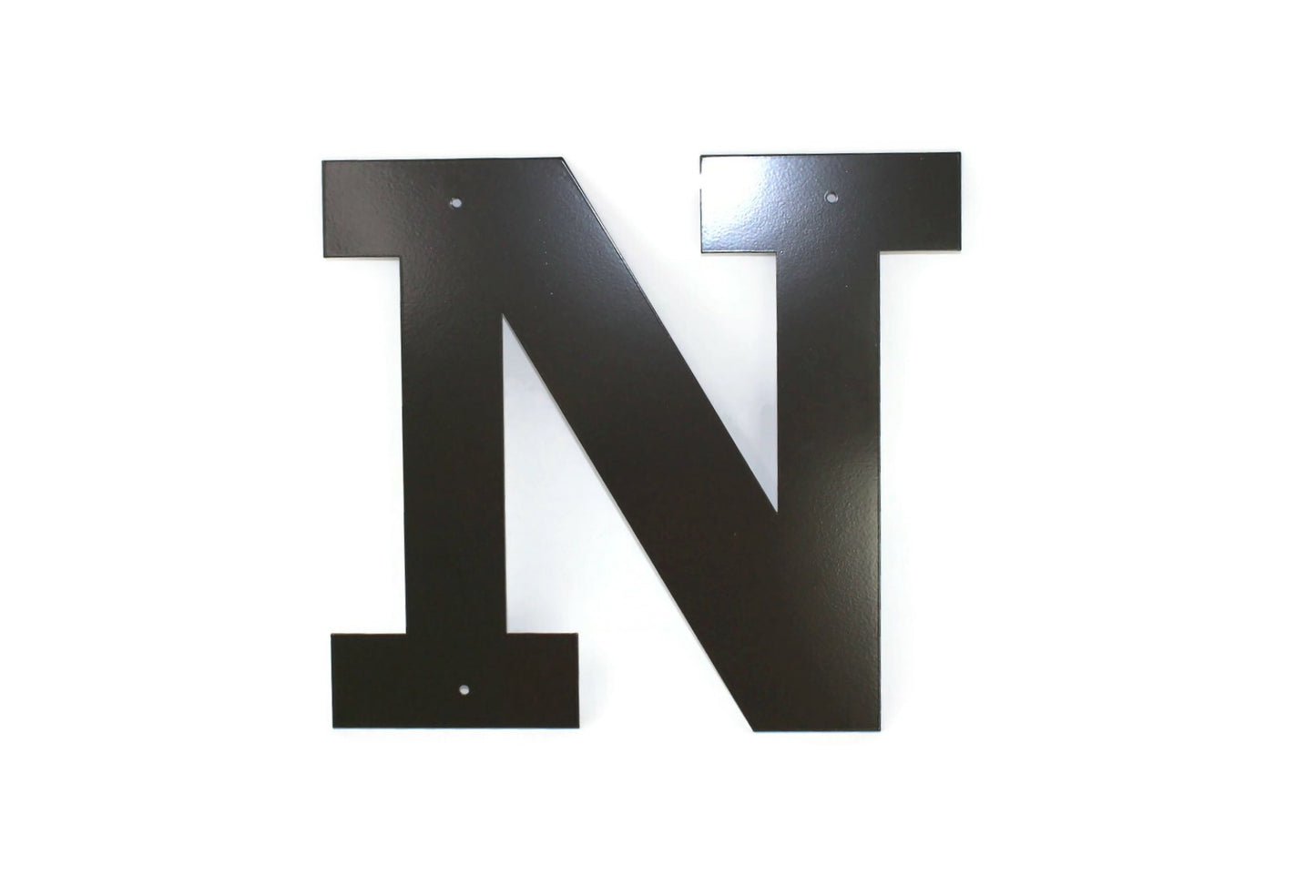 Metal Letters and Numbers Blocky Square Font 12" Tall Powder Coated