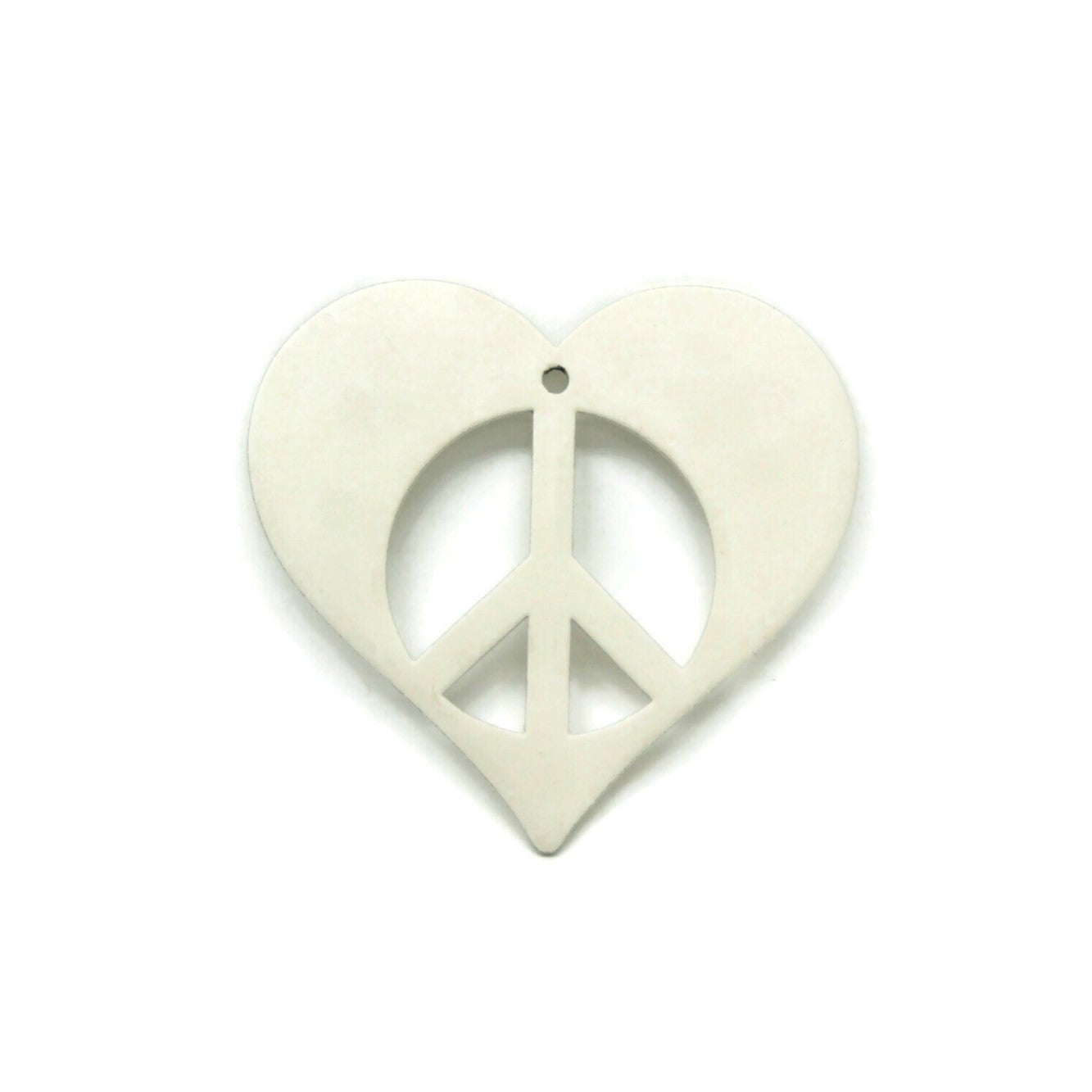 Peace Heart Symbol Metal Wall Art Sign 9 to 18 Inches Wide