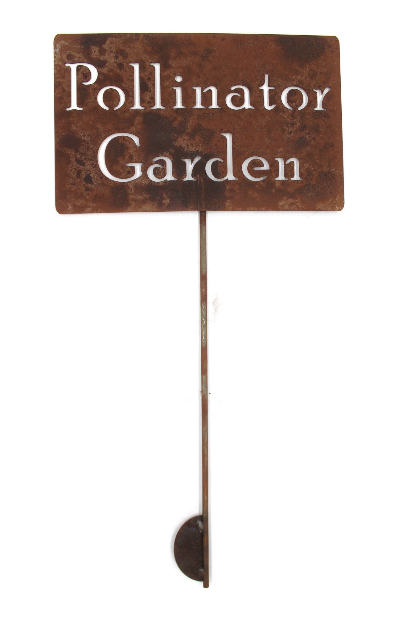 Pollinator Garden Metal Garden Stake Sign 20 to 48 Inches Tall