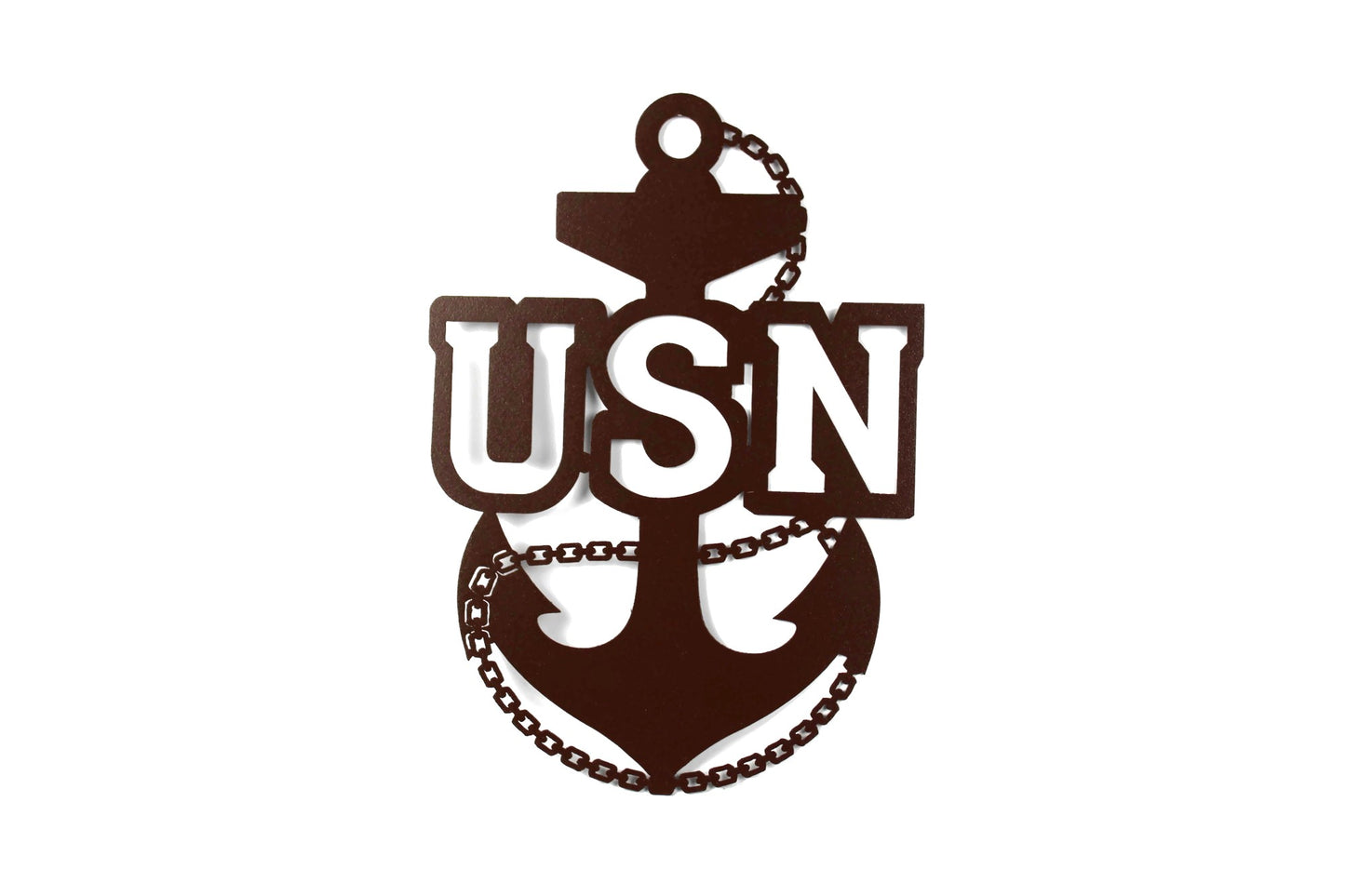 US NAVY Chief Petty Officer Fouled Anchor Metal Sign 12 Inches Tall - Officially Licensed Seller