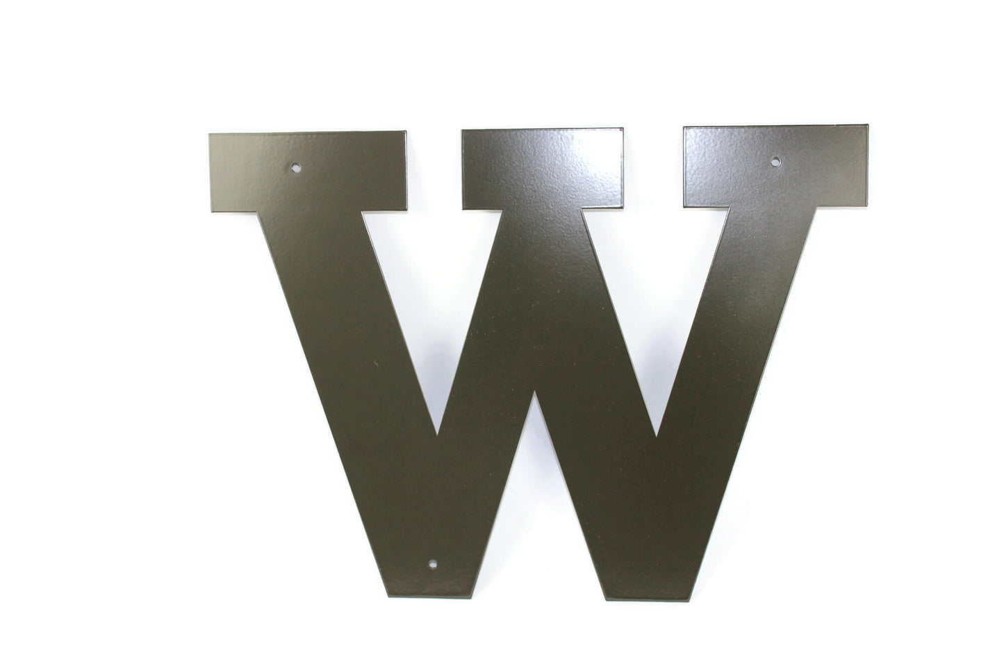 Metal Letters and Numbers Blocky Square Font 12" Tall Powder Coated