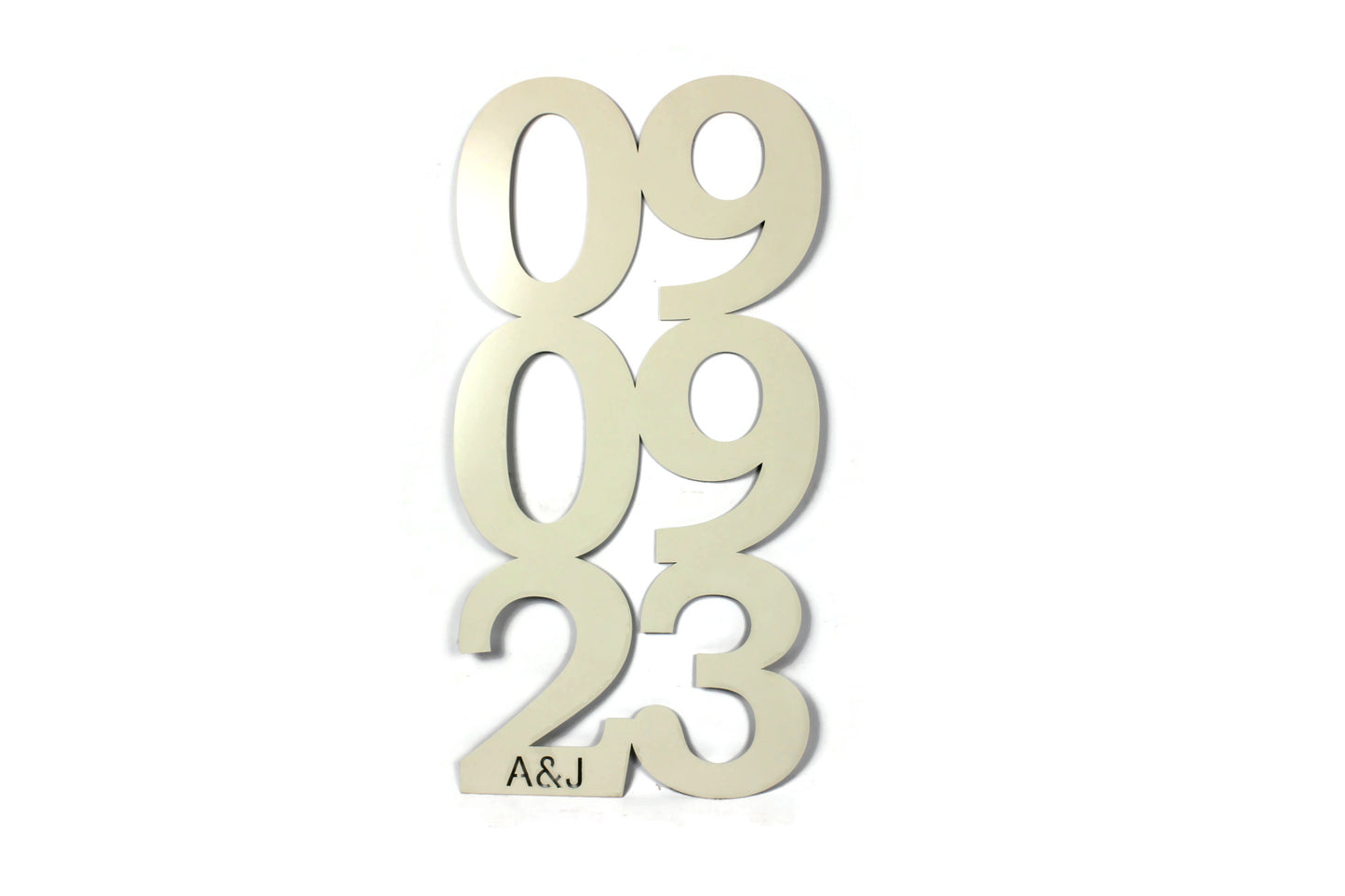 Anniversary Wedding or Special Date Custom Metal Sign 22 Inches Tall