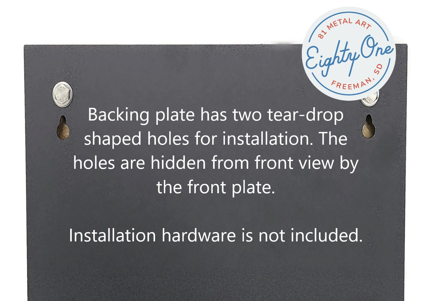 Metal Custom Outdoor Name Sign Layered Style 8x12" up to 10x20" Pristina