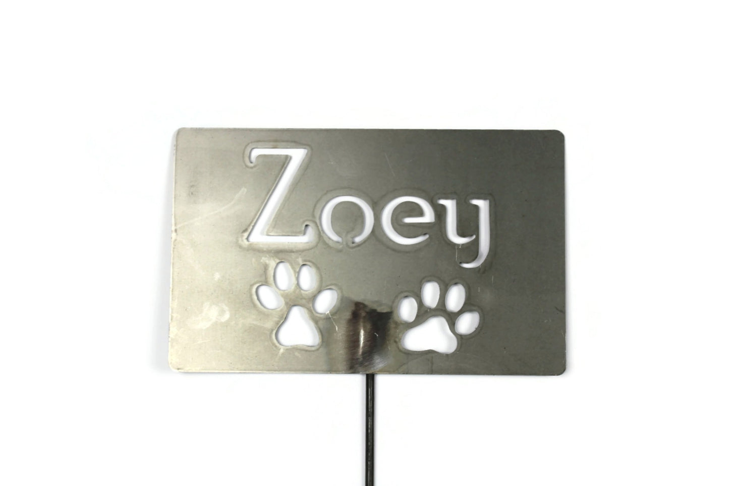 Metal Pet Memorial Garden Stake Sign 20 to 48 Inches Tall