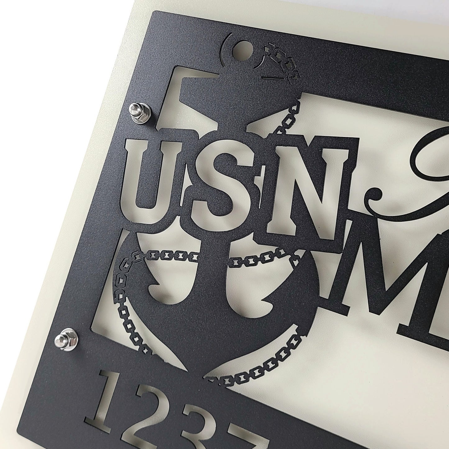 US Navy Chief Petty Officer Anchor CPO Custom Family Name Address Sign 24x15 Inches - Officially Licensed Seller