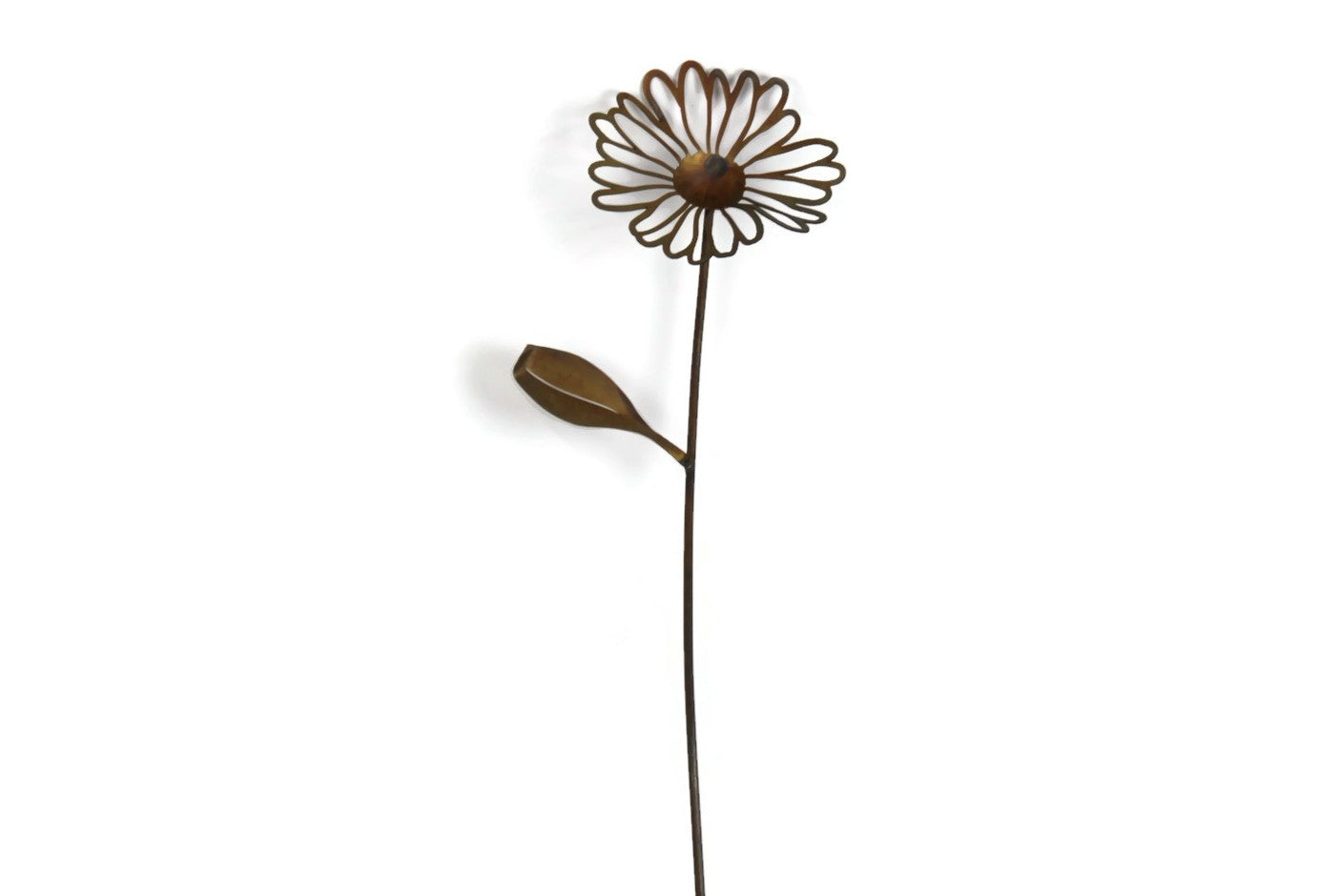 Metal Daisy Flower Stake 23 to 48 Inches Tall