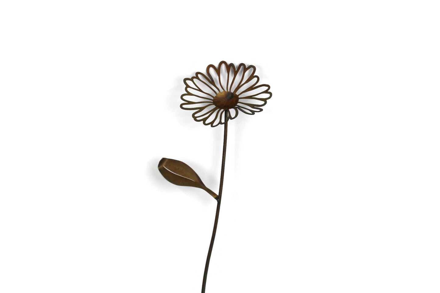 Metal Daisy Flower Stake 23 to 48 Inches Tall