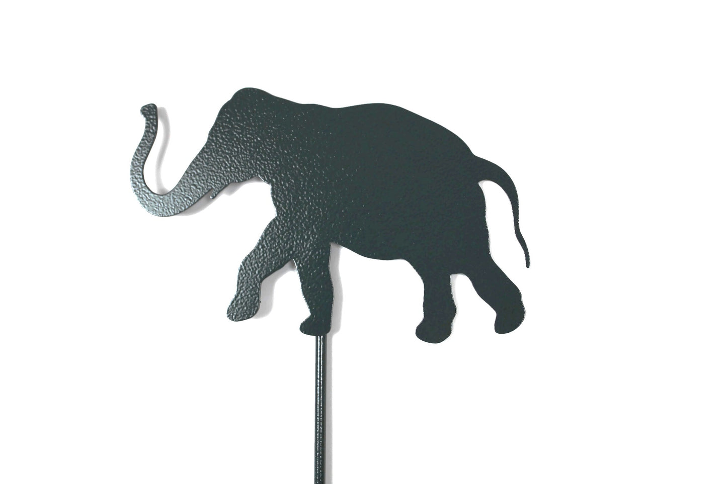 Elephant Metal Garden Stake Sign 21 Inches Tall