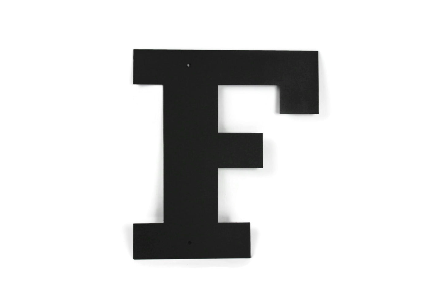 Metal Letters and Numbers Blocky Square Font 12" Tall Powder Coated