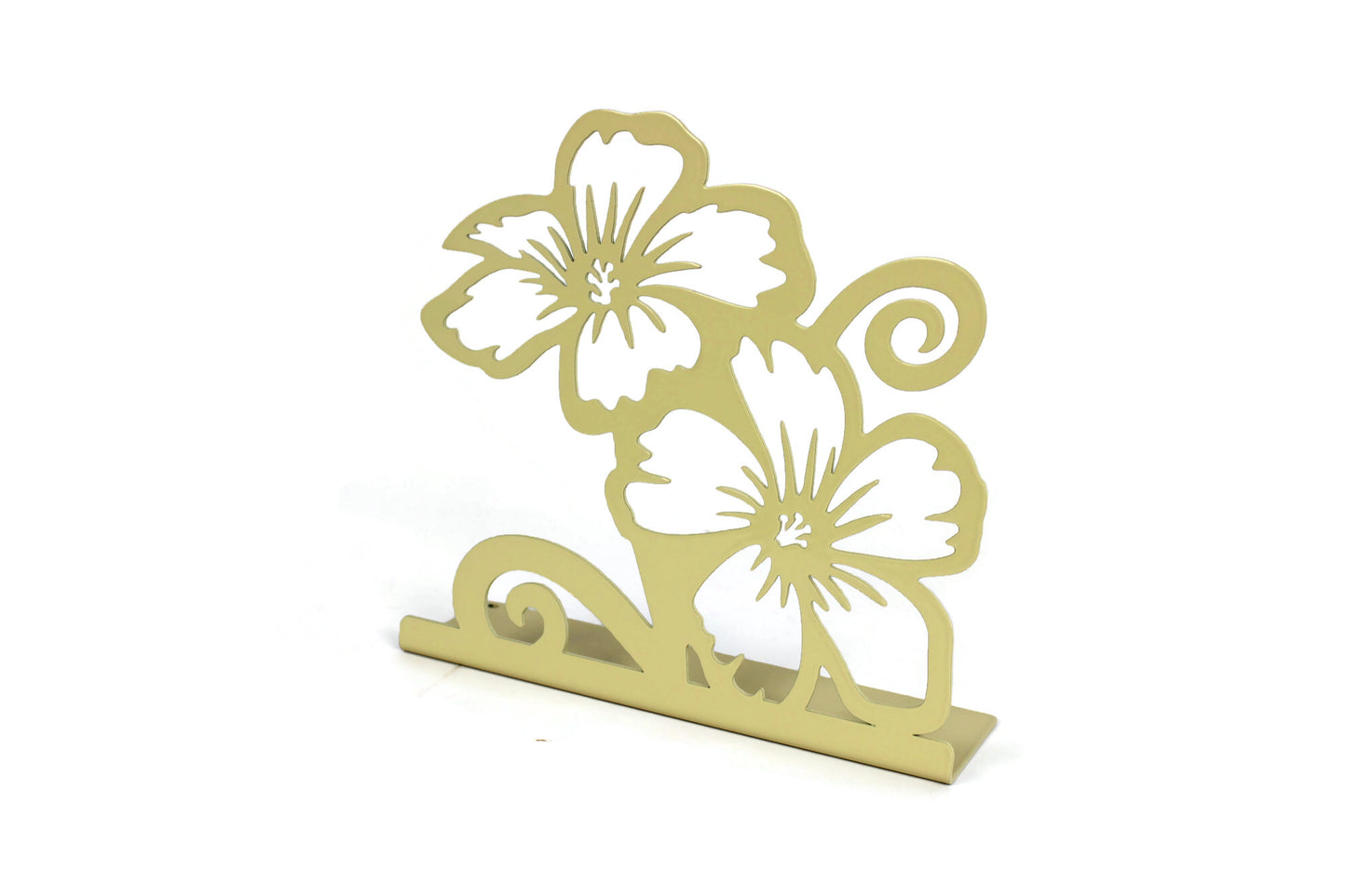 Tabletop Flower Stand 2 Metal Home Decor 8 Inches Tall