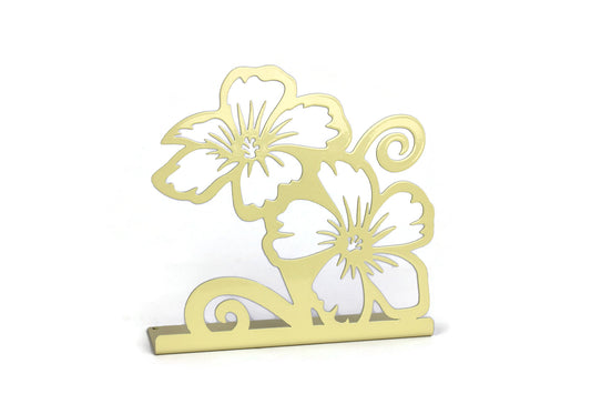 Tabletop Flower Stand 2 Metal Home Decor 8 Inches Tall