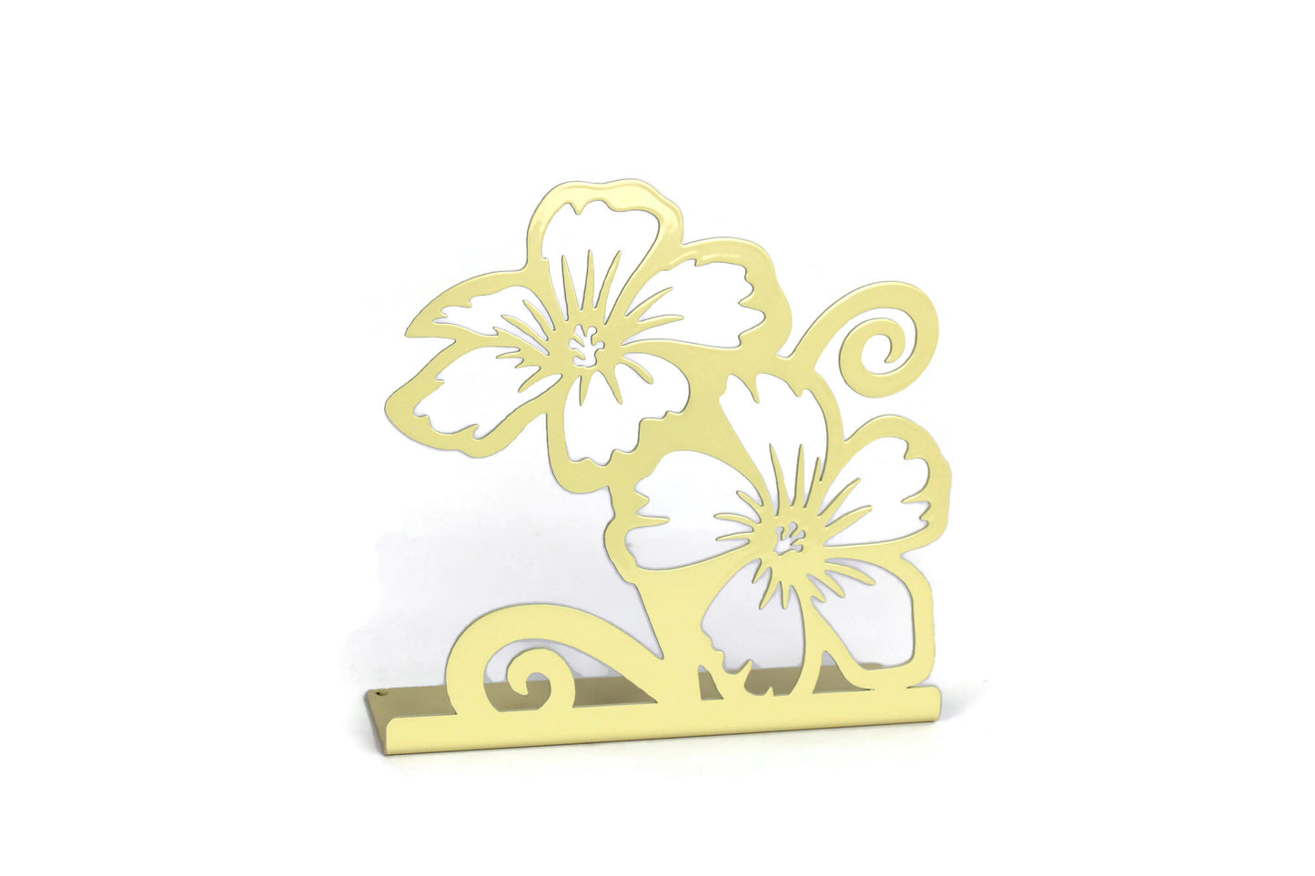 Tabletop Flower Stand 2 Metal Home Decor 8 Inches Tall