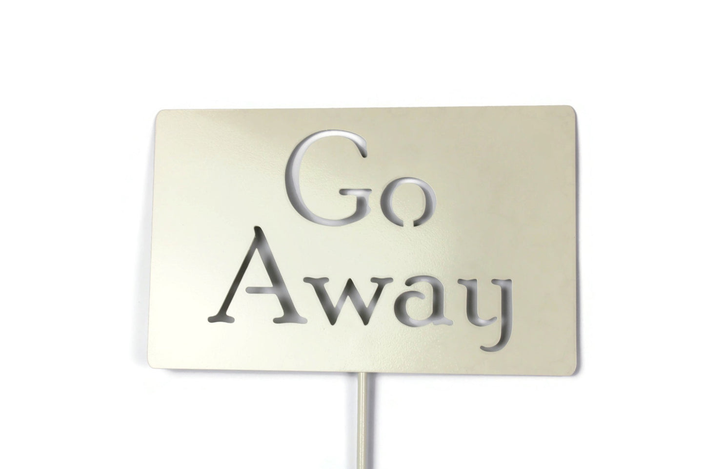 Go Away Metal Garden Stake 20 to 48 Inches Tall