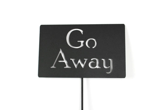 Go Away Metal Garden Stake 20 to 48 Inches Tall