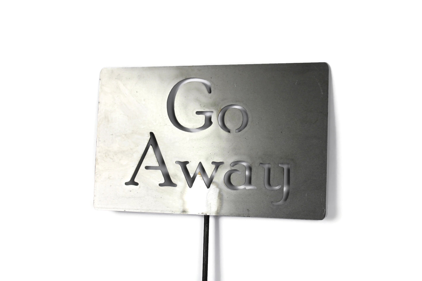 Go Away Metal Garden Stake 20 to 48 Inches Tall