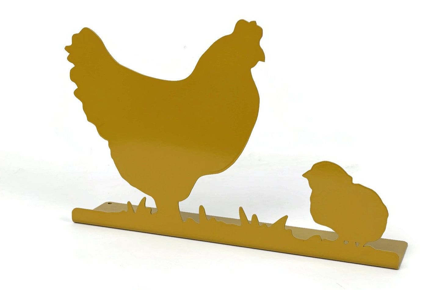 Hen and Chick Metal Tabletop Stand 7 Inches Tall