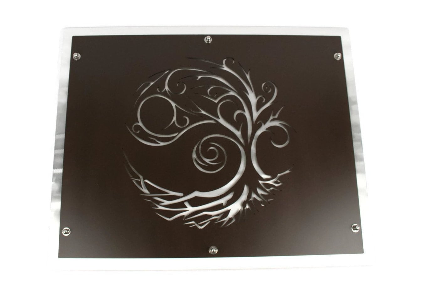 Starry Night Windblown Tree and Roots Layered Metal Wall Art 20x25 Inches