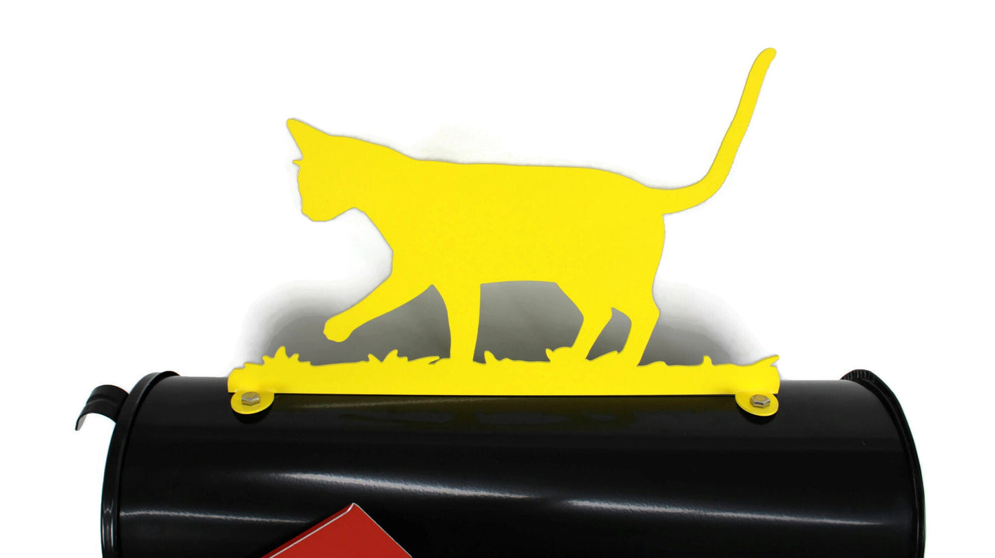 Kitty Cat Metal Mailbox Topper 8.5 Inches Tall - Does Not Include a Mailbox