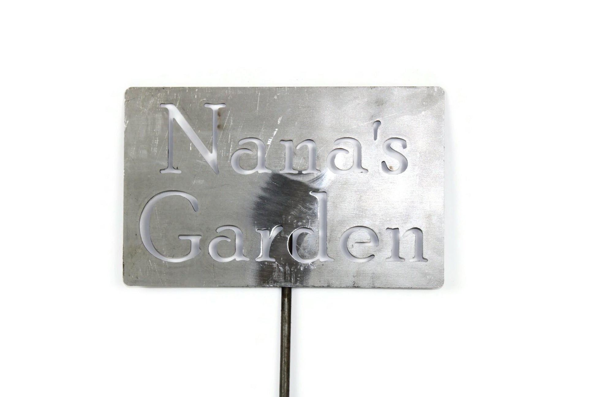 Nana's Garden black powder coat garden stake sign