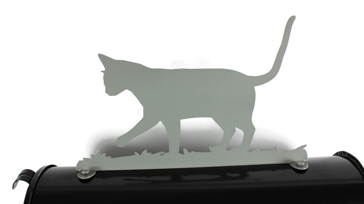 Kitty Cat Metal Mailbox Topper 8.5 Inches Tall - Does Not Include a Mailbox