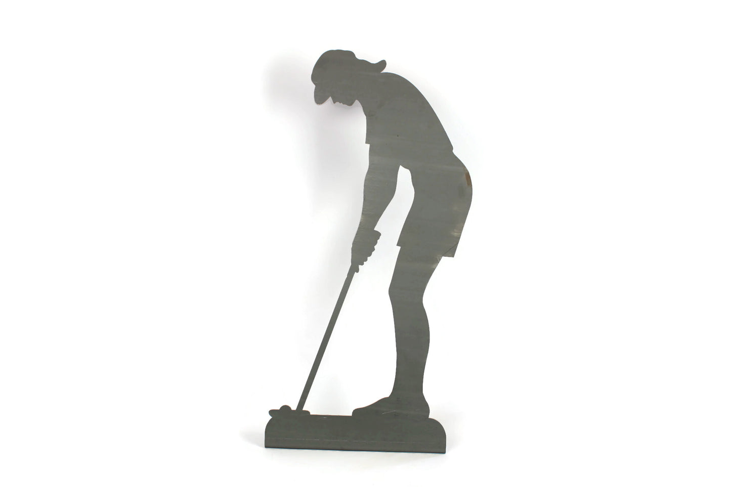 Metal Lady Golfer Yard Stake or Stand 9.5 to 34 Inches Tall