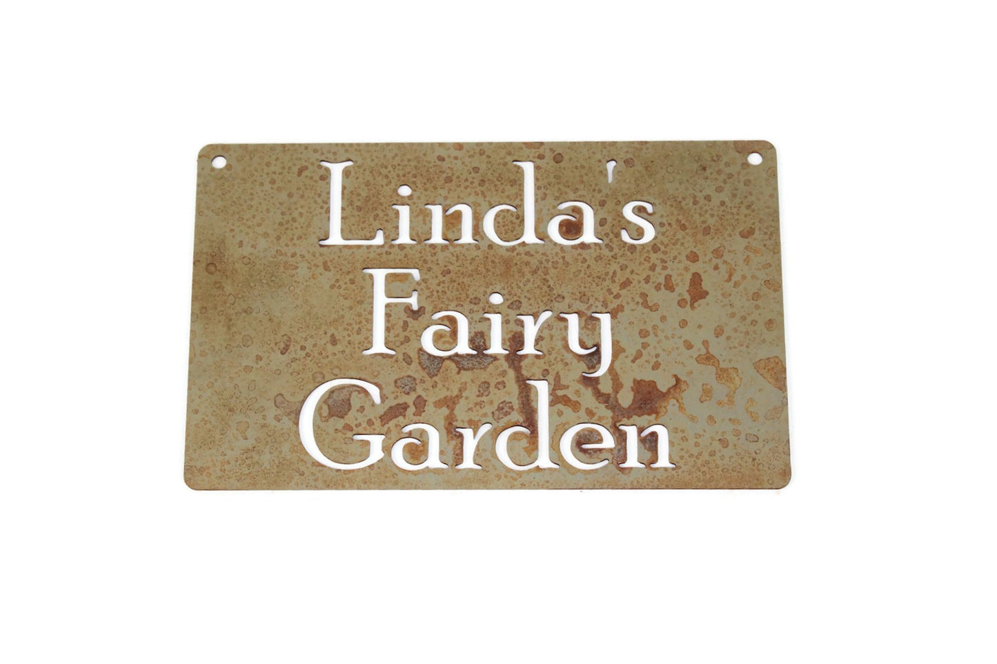 Metal Garden Signs and Hangers -- Clearance Items 8 to 13 Inches Wide