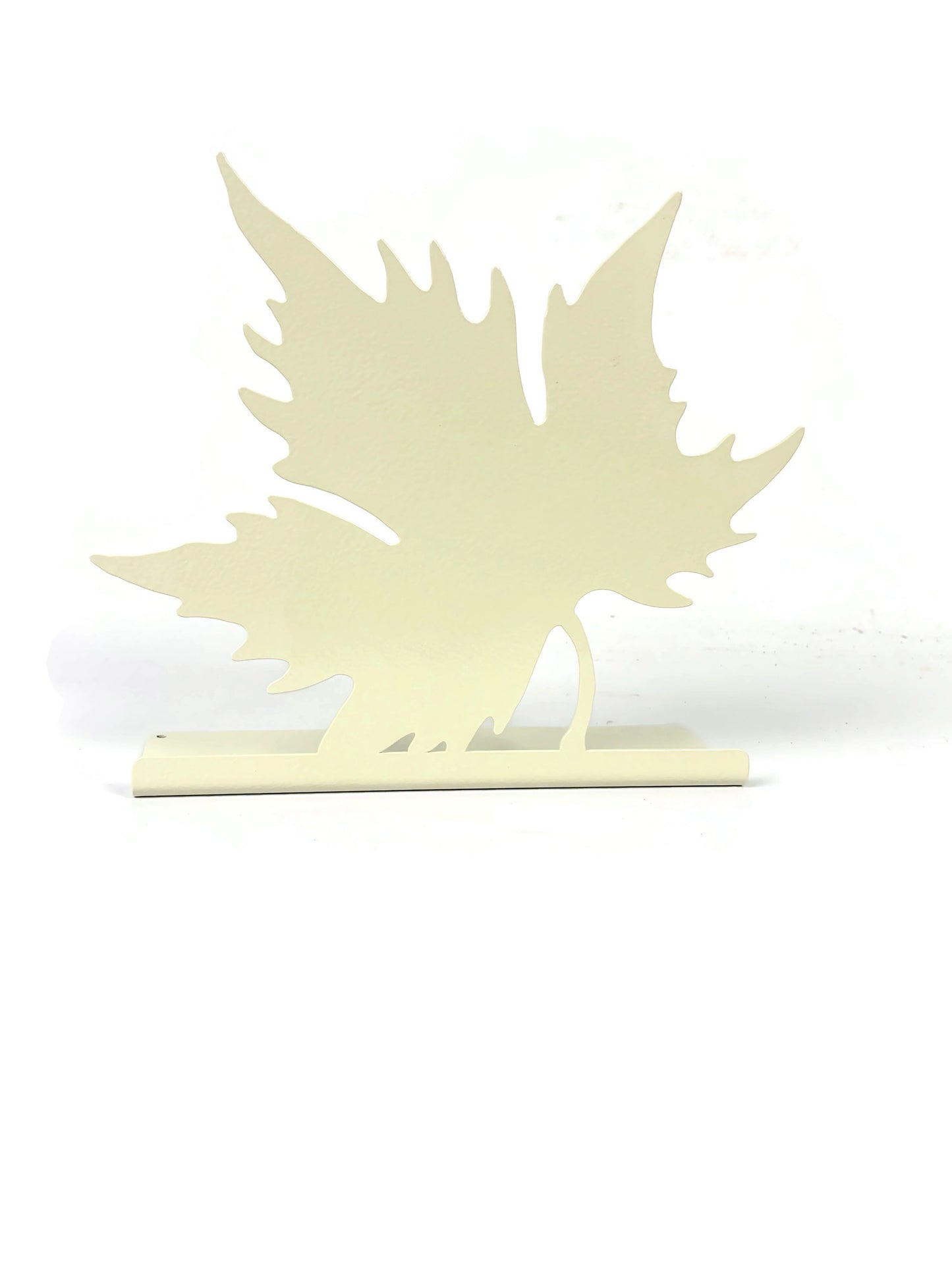 Autumn Maple Leaf Tabletop Metal Home Décor 7.75 Inches Wide