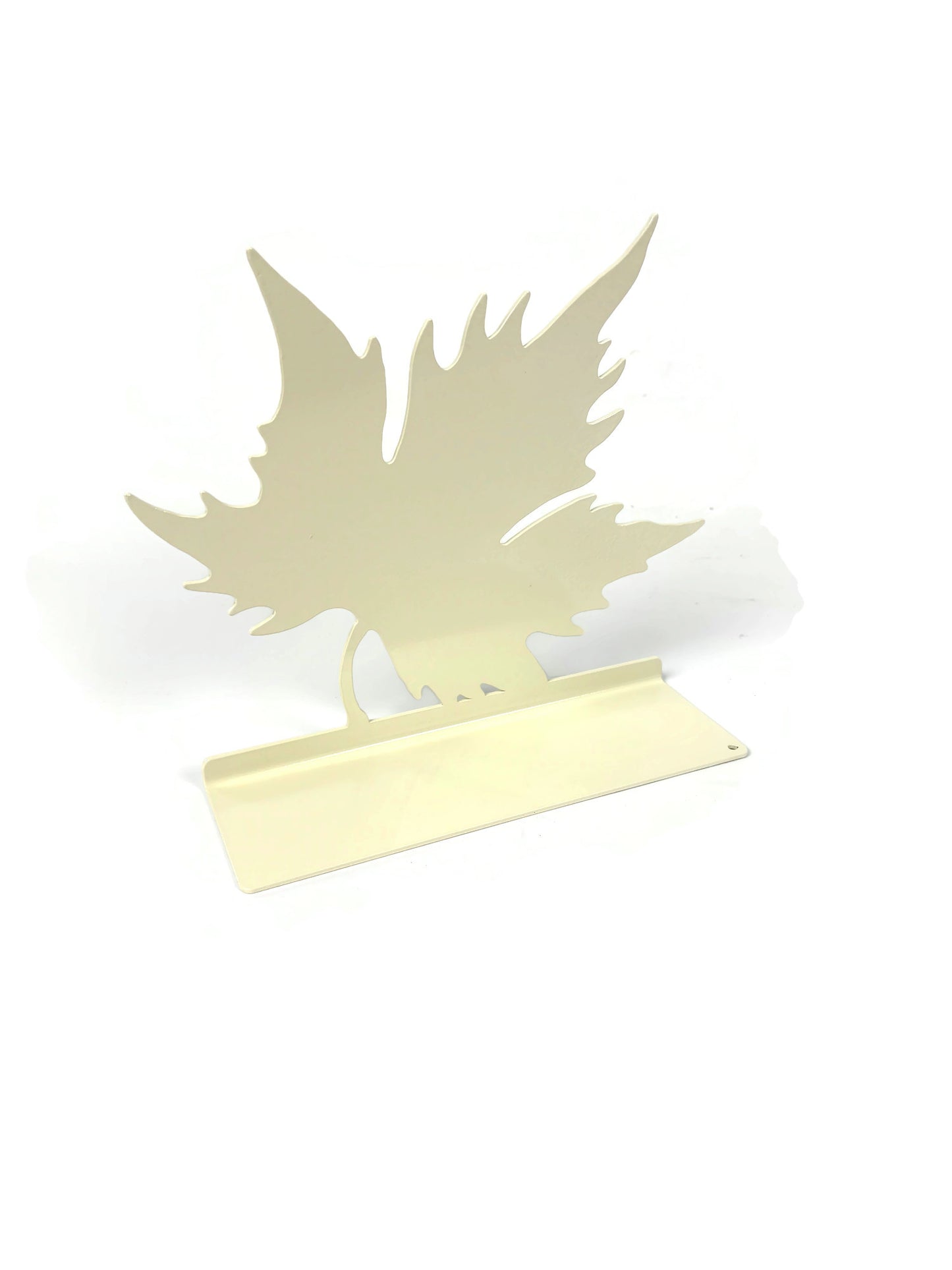 Autumn Maple Leaf Tabletop Metal Home Décor 7.75 Inches Wide