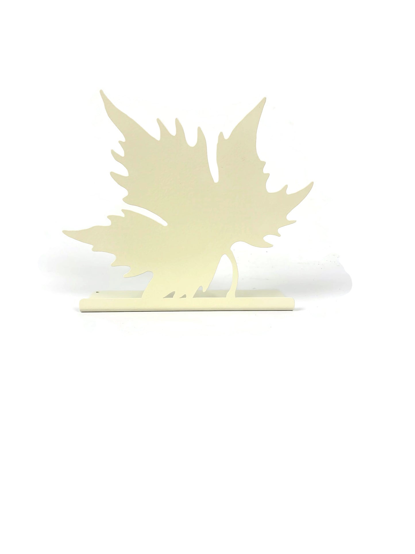 Autumn Maple Leaf Tabletop Metal Home Décor 7.75 Inches Wide