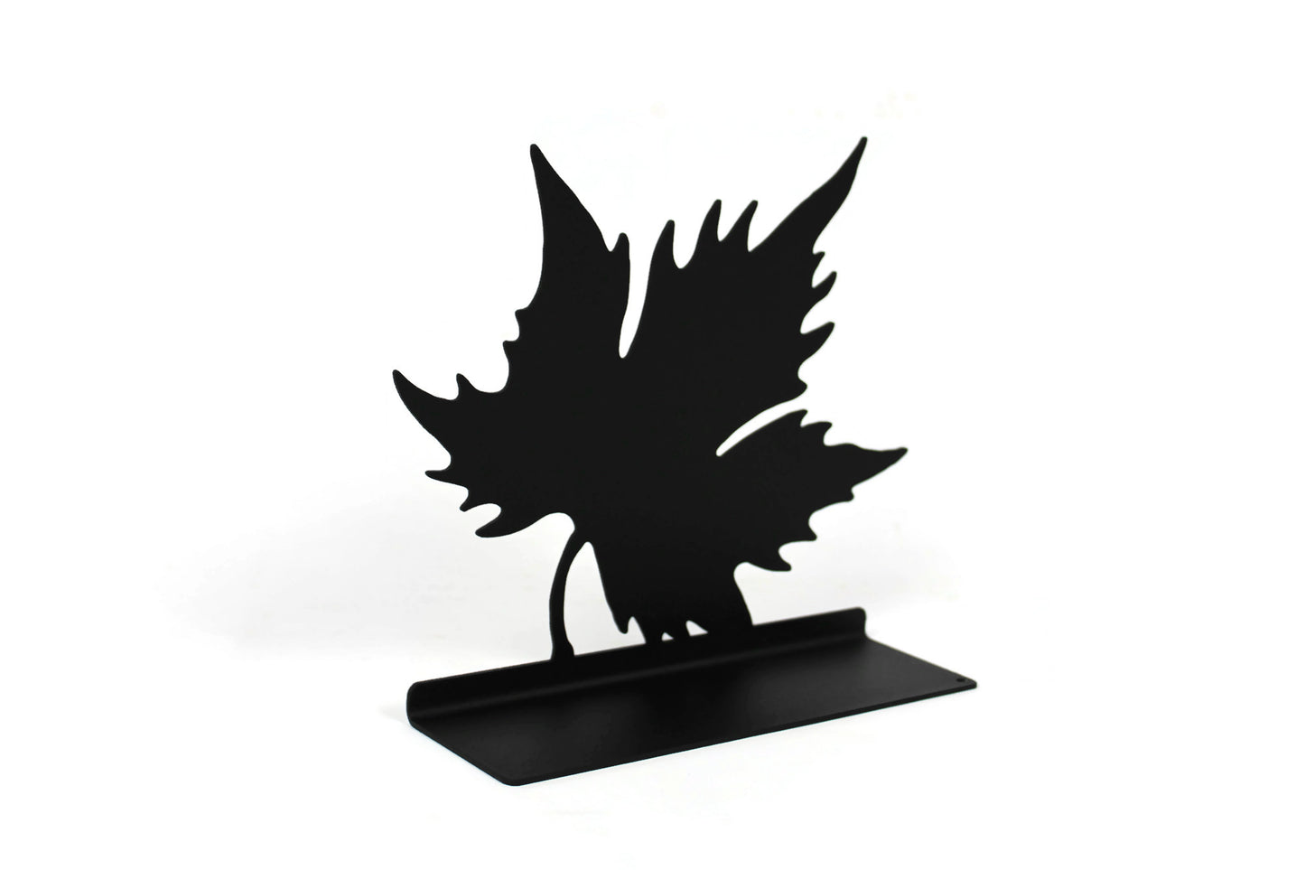 Autumn Maple Leaf Tabletop Metal Home Décor 7.75 Inches Wide