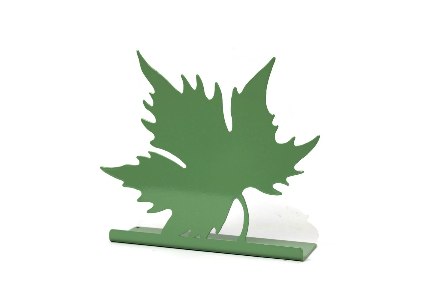 Autumn Maple Leaf Tabletop Metal Home Décor 7.75 Inches Wide