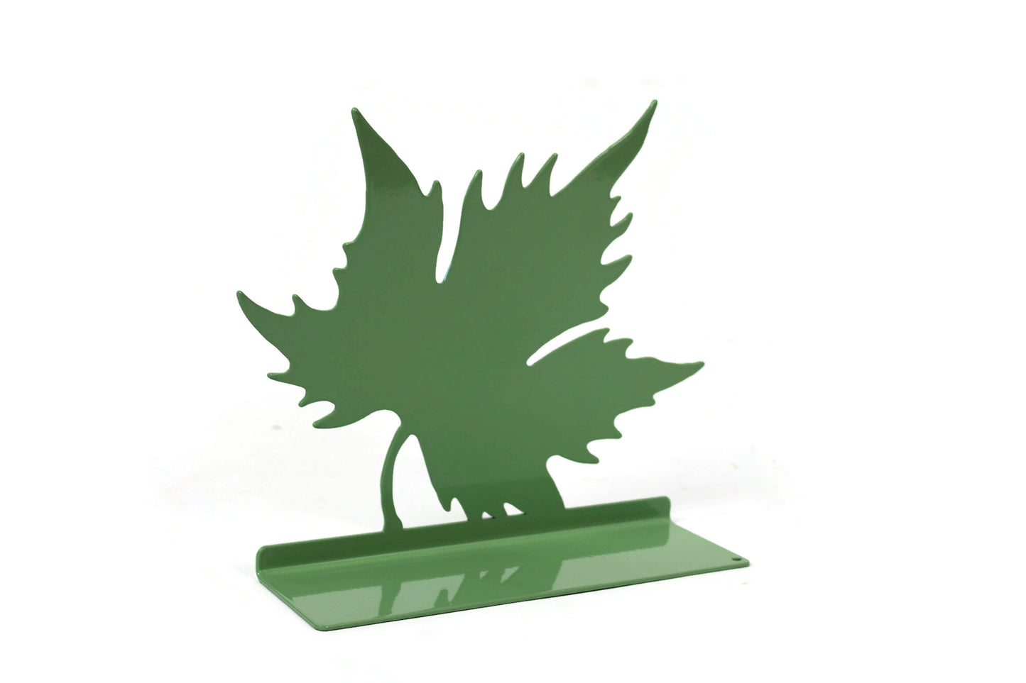 Autumn Maple Leaf Tabletop Metal Home Décor 7.75 Inches Wide