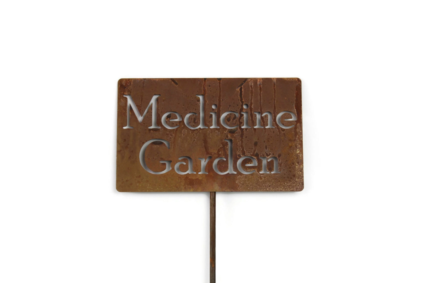 Medicine Garden Metal Garden Stake Sign 20 to 48 Inches Tall