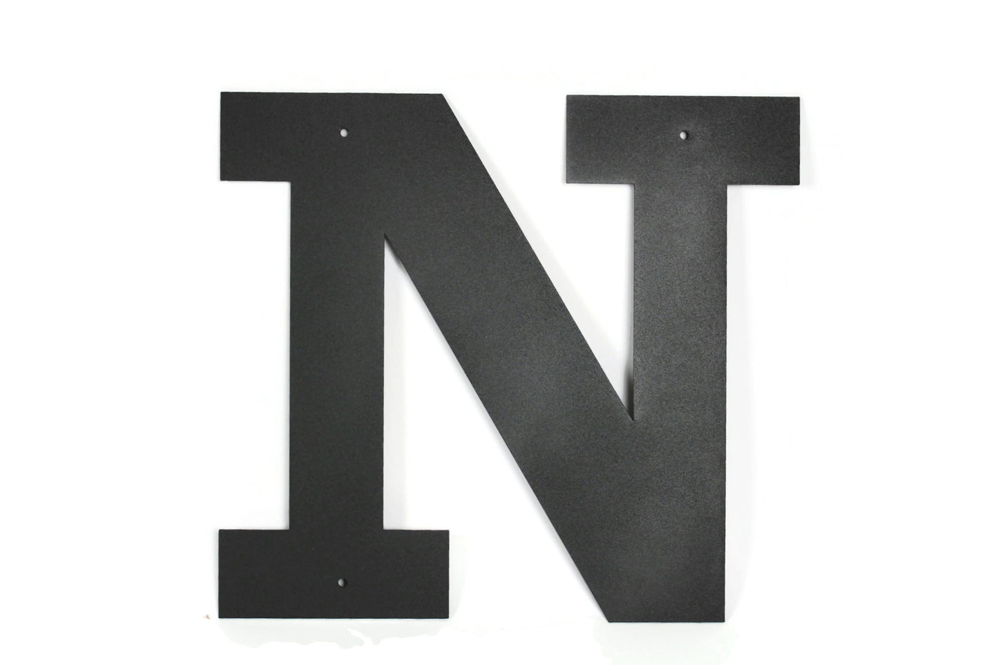 Metal Letters and Numbers Blocky Square Font 12" Tall Powder Coated