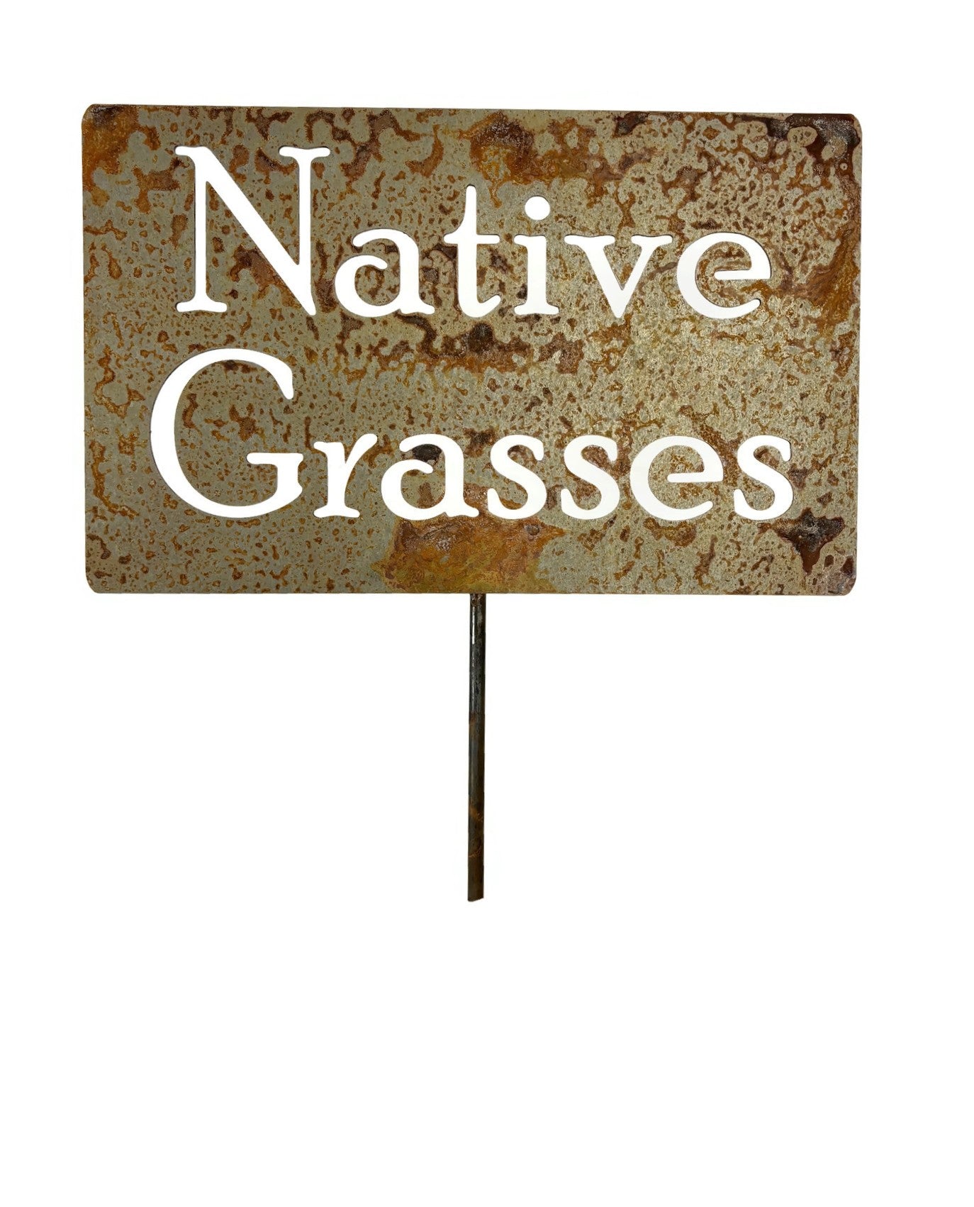 Native Grasses Metal Garden Stake 20 to 48 Inches Tall